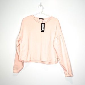 Nasty Gal Balloon Sleeve Oversized Sweatshirt L